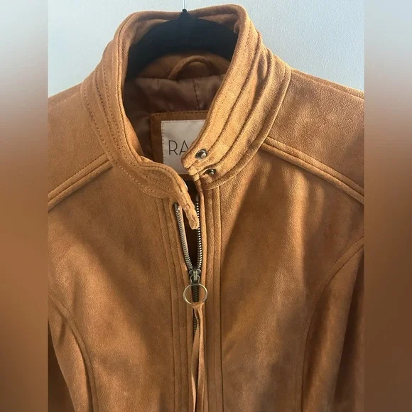 BNWT Rachel Roy Brown Suede Fringe Jacket size M - Picture 5 of 10